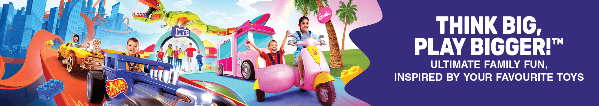 Mission: Play! by Mattel will unleash creativity, foster togetherness, and offer fantastical fun for everyone. This vibrant space merges traditional play with cutting-edge technological innovations, catering to children of all ages, interests, and skill levels. Mission: Play! by Mattel brings Mattel’s iconic brands to life through three themed zones: